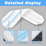 Maxbell Mop Head Replacement Reusable Floor Scrubber Pads for Refills Floor Cleaning