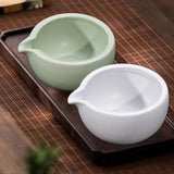Maxbell Ceramic Matcha Bowl 470ml Tea Making Tool for Whisking Matcha Family Friends Green