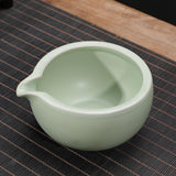 Maxbell Ceramic Matcha Bowl 470ml Tea Making Tool for Whisking Matcha Family Friends Green
