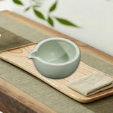 Maxbell Ceramic Matcha Bowl 470ml Tea Making Tool for Whisking Matcha Family Friends Green