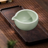 Maxbell Ceramic Matcha Bowl 470ml Tea Making Tool for Whisking Matcha Family Friends Green