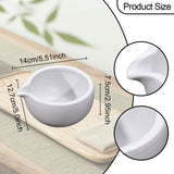 Maxbell Ceramic Matcha Bowl 470ml Tea Making Tool for Whisking Matcha Family Friends White