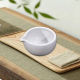 Maxbell Ceramic Matcha Bowl 470ml Tea Making Tool for Whisking Matcha Family Friends White