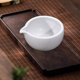 Maxbell Ceramic Matcha Bowl 470ml Tea Making Tool for Whisking Matcha Family Friends White