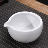 Maxbell Ceramic Matcha Bowl 470ml Tea Making Tool for Whisking Matcha Family Friends White