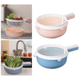 Maxbell Vegetable Washing Drainage Basket Filter Use Fruit Cleaning Basin for Potato Pink