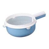 Maxbell Vegetable Washing Drainage Basket Filter Use Fruit Cleaning Basin for Potato Blue
