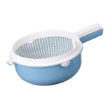 Maxbell Vegetable Washing Drainage Basket Filter Use Fruit Cleaning Basin for Potato Blue