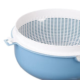 Maxbell Vegetable Washing Drainage Basket Filter Use Fruit Cleaning Basin for Potato Blue