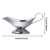 Maxbell Sauce Boat Container Gravy Serving Dish Syrup Jar for Cooking Kitchen Picnic 14cmx5.3cm