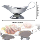 Maxbell Sauce Boat Container Gravy Serving Dish Syrup Jar for Cooking Kitchen Picnic 14cmx5.3cm