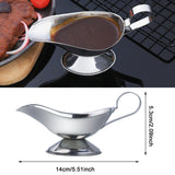 Maxbell Sauce Boat Container Gravy Serving Dish Syrup Jar for Cooking Kitchen Picnic 14cmx5.3cm