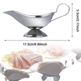 Maxbell Sauce Boat Container Gravy Serving Dish Syrup Jar for Cooking Kitchen Picnic 17.5cmx5.5cm