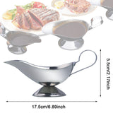 Maxbell Sauce Boat Container Gravy Serving Dish Syrup Jar for Cooking Kitchen Picnic 17.5cmx5.5cm