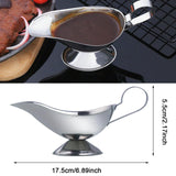 Maxbell Sauce Boat Container Gravy Serving Dish Syrup Jar for Cooking Kitchen Picnic 17.5cmx5.5cm