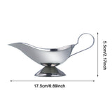 Maxbell Sauce Boat Container Gravy Serving Dish Syrup Jar for Cooking Kitchen Picnic 17.5cmx5.5cm