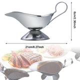 Maxbell Sauce Boat Container Gravy Serving Dish Syrup Jar for Cooking Kitchen Picnic 21cmx6cm