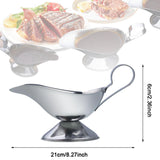 Maxbell Sauce Boat Container Gravy Serving Dish Syrup Jar for Cooking Kitchen Picnic 21cmx6cm