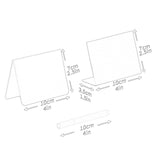 Maxbell 20 Pieces Acrylic Mini Chalkboard Signs Tabletop for Parties Buffet Birthday White
