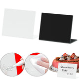Maxbell 20 Pieces Acrylic Mini Chalkboard Signs Tabletop for Parties Buffet Birthday White