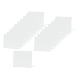 Maxbell 20 Pieces Acrylic Mini Chalkboard Signs Tabletop for Parties Buffet Birthday White