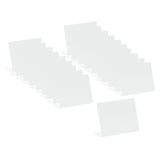 Maxbell 20 Pieces Acrylic Mini Chalkboard Signs Tabletop for Parties Buffet Birthday White