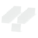 Maxbell 20 Pieces Acrylic Mini Chalkboard Signs Tabletop for Parties Buffet Birthday White