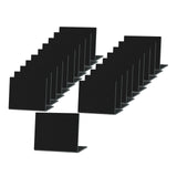Maxbell 20 Pieces Acrylic Mini Chalkboard Signs Tabletop for Parties Buffet Birthday Black