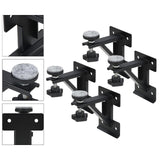 Maxbell 4 Pieces Undermount Sink Brackets for Narrow Cabinet Modern Installation Kit