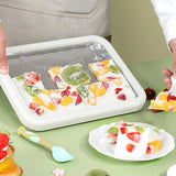 Maxbell Ice Cream Maker DIY Portable Household Fun Families Activities Ice Cream Pan Pink