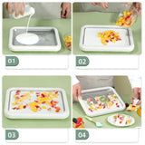 Maxbell Ice Cream Maker DIY Portable Household Fun Families Activities Ice Cream Pan Pink