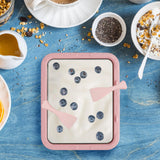 Maxbell Ice Cream Maker DIY Portable Household Fun Families Activities Ice Cream Pan Pink