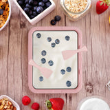 Maxbell Ice Cream Maker DIY Portable Household Fun Families Activities Ice Cream Pan Pink