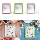 Maxbell Ice Cream Maker DIY Portable Household Fun Families Activities Ice Cream Pan Pink