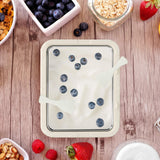 Maxbell Ice Cream Maker DIY Portable Household Fun Families Activities Ice Cream Pan White