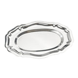 Maxbell Dinner Plate Versatile Modern Jewelry Plate Oval Tray for Wedding Cafe Fruit 40cmx26cm
