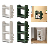 Maxbell Book Display Shelf Practical Bookshelf Bookcase for Kitchen Bedroom Sundries White 2 Layer