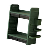 Maxbell Book Display Shelf Practical Bookshelf Bookcase for Kitchen Bedroom Sundries Green 2 Layer