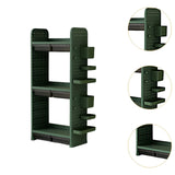 Maxbell Book Display Shelf Practical Bookshelf Bookcase for Kitchen Bedroom Sundries Green 3 Layer