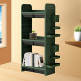 Maxbell Book Display Shelf Practical Bookshelf Bookcase for Kitchen Bedroom Sundries Green 3 Layer