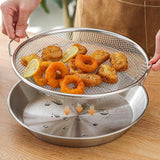 Maxbell Fried Food Container with Food Tray Stainless Steel BBQ Tray Oil Filter Tray