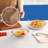 Maxbell Fried Food Container with Food Tray Stainless Steel BBQ Tray Oil Filter Tray