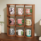 Maxbell Coffee Mug Holder Beverage Cup Display Rack for Countertop Living Room Table 43x12.5x50cm