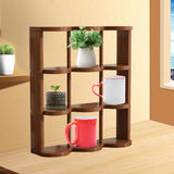 Maxbell Coffee Mug Holder Beverage Cup Display Rack for Countertop Living Room Table 43x12.5x50cm