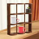Maxbell Coffee Mug Holder Beverage Cup Display Rack for Countertop Living Room Table 43x12.5x50cm