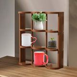 Maxbell Coffee Mug Holder Beverage Cup Display Rack for Countertop Living Room Table 43x12.5x50cm