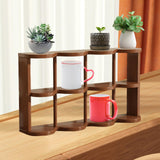 Maxbell Coffee Mug Holder Beverage Cup Display Rack for Countertop Living Room Table 58x12.5x33.5cm
