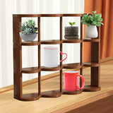 Maxbell Coffee Mug Holder Beverage Cup Display Rack for Countertop Living Room Table 58x12.5x50cm