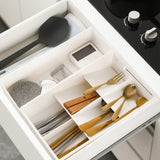 Maxbell Cutlery Tray Expandable Kitchen Utensil Storage Tray for Cafe Utensils Forks