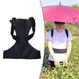 Maxbell Wearable Umbrella Shoulder Strap for Outdoor Multifunctional with Waist Belt For 45to60kg People